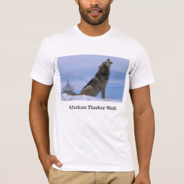 T-shirt Loup de bois de construction d'Alaska d'hurlement