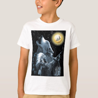 T-shirt loup de lune