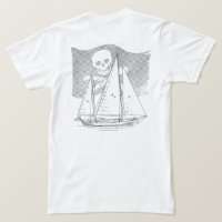 Loup de mer avec drapeau de pirates