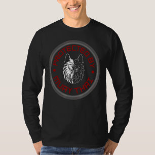 T-shirt Loup De Muay Thaïlandais Protégé Par Muay Thai Et