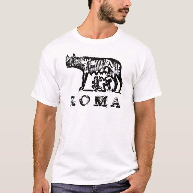T-shirt -Loup de ROMA (Devant)