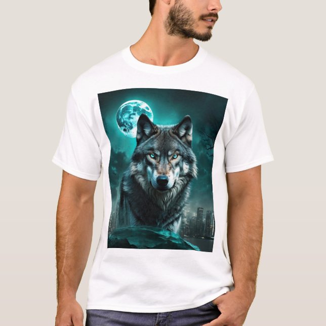 T-shirt Loup de ville (Devant)