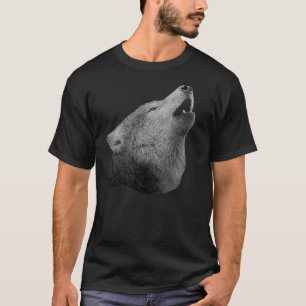 T-shirt Loup d'hurlement - image stylisée