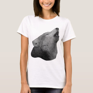 T-shirt Loup d'hurlement - image stylisée