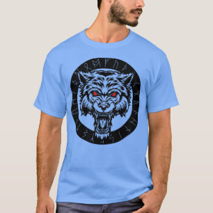 T-shirt Loup d'Odin Geri et Freki Mythologie nordique