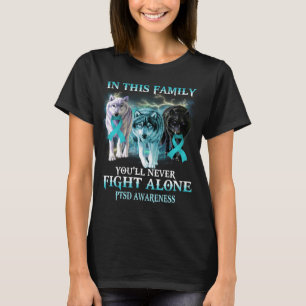 T-shirt loup du cancer de la prostate ne se bat jamais seu