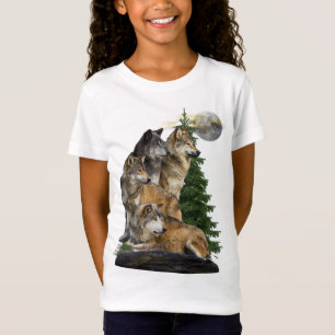 T-Shirt Loup et lune