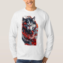 T-Shirt Loup Féroce & Dragon Rouge