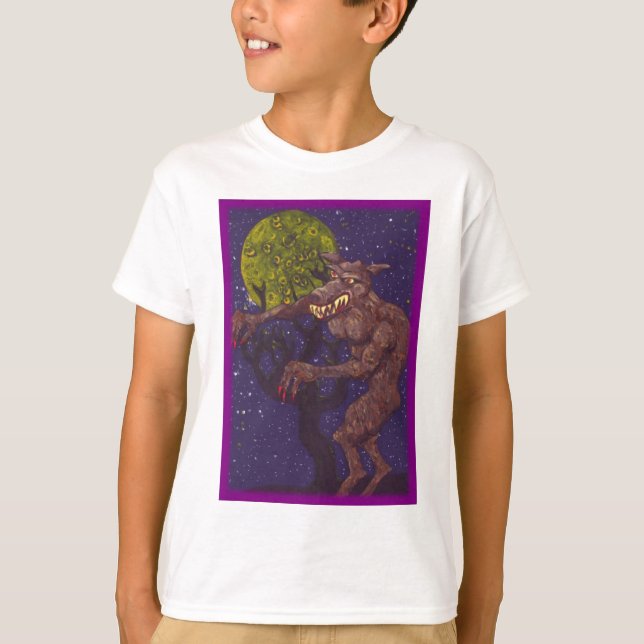T-shirt Loup-garou bavant (Devant)