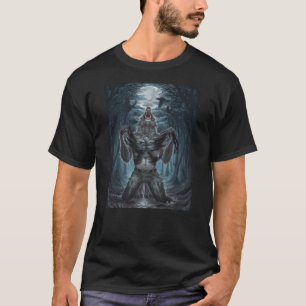 T-shirt loup-garou déchirant