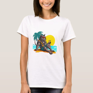 T-shirt loup-garou en vacances
