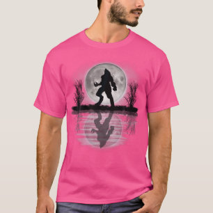 T-shirt Loup-garou sous une Pleine lune hurlant effrayant