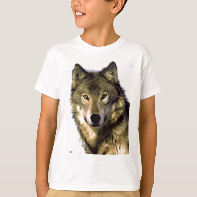 T-shirt Loup gris (Devant)