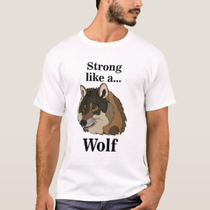 T-shirt Loup gris