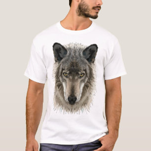 T-shirt Loup gris, Loup gris, Loup loup, Loup, Loup, Visag