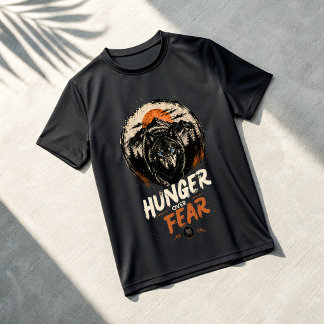 T-Shirt Loup Hunger Over Fear | Savage Alpha Gym