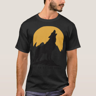 T-shirt Loup hurlant à la lune