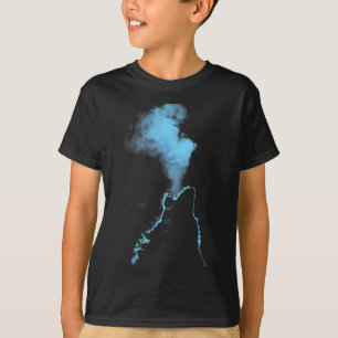 T-shirt Loup hurlant à la lune nuit étoilée loups Anima