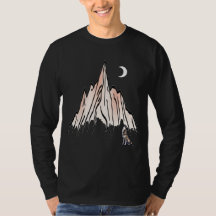 Loup hurlant sous le mont Crescent Moon - Moderne
