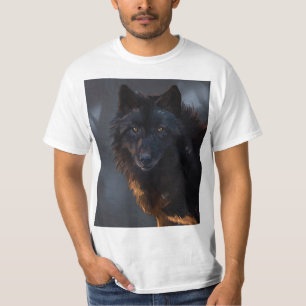 T-shirt Loup noir