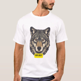T-shirt Loup. Pack papa