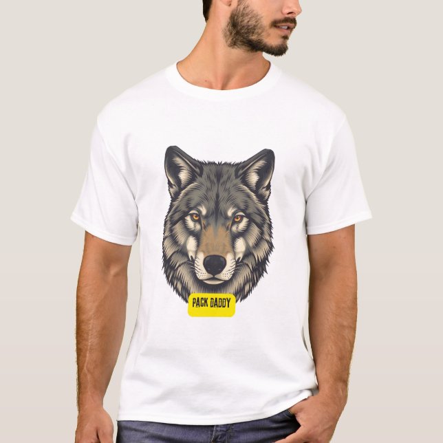 T-shirt Loup. Pack papa (Devant)