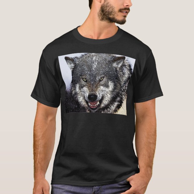 T-shirt Loup sauvage (Devant)