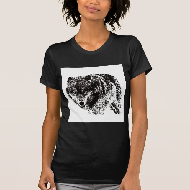 T-shirt Loup sauvage (Devant)