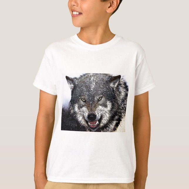 T-shirt Loup sauvage (Devant)