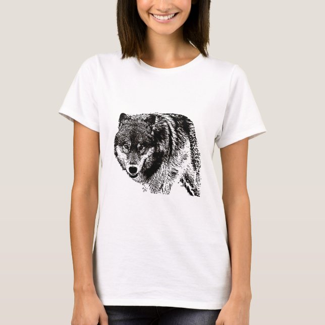 T-shirt Loup sauvage (Devant)