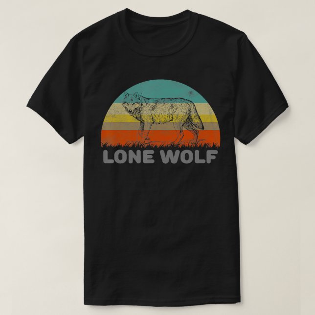 T-shirt Loup solitaire (Design devant)