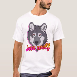 T-shirt Loup solitaire, style des années 80 !