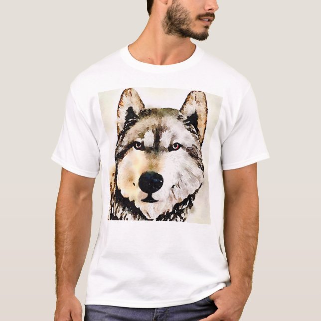 T-shirt Loup sylvatique (Devant)