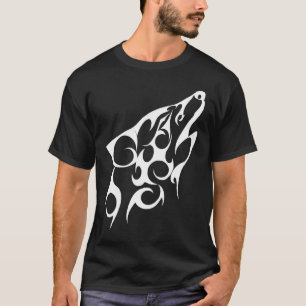 T-shirt Loup tribal
