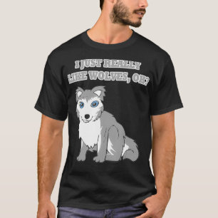 T-shirt Loups Animaux Sauvages Cadeau Pour Dire Drôle Loup