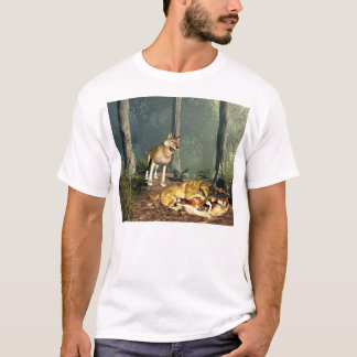 T-shirt Loups au jeu