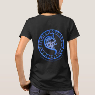T-shirt Loups de chemise de bleu de cavité de cigûe