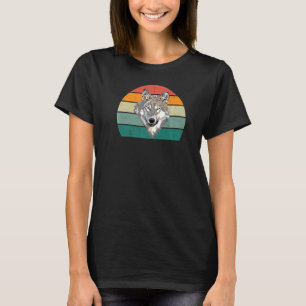 T-shirt loups loup chien canine loup chasse forêt cerf ani