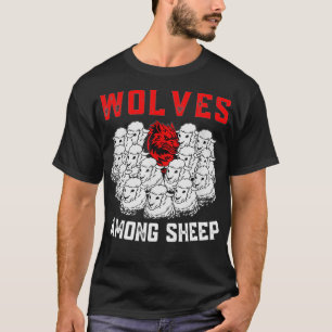T-shirt Loups parmi les moutons Je ne suis pas né pour ê