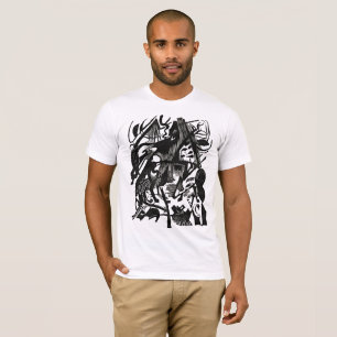 T-shirt Loups Renés – Tee Expression Rétro B&W