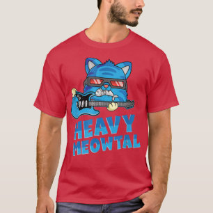 T-shirt Lourd meowtal I Guitar rock metal musique