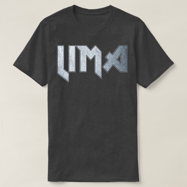 T-shirt Lourd métal Lima (Design devant)