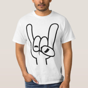 T-shirt Lourde cornes diaboliques en métal