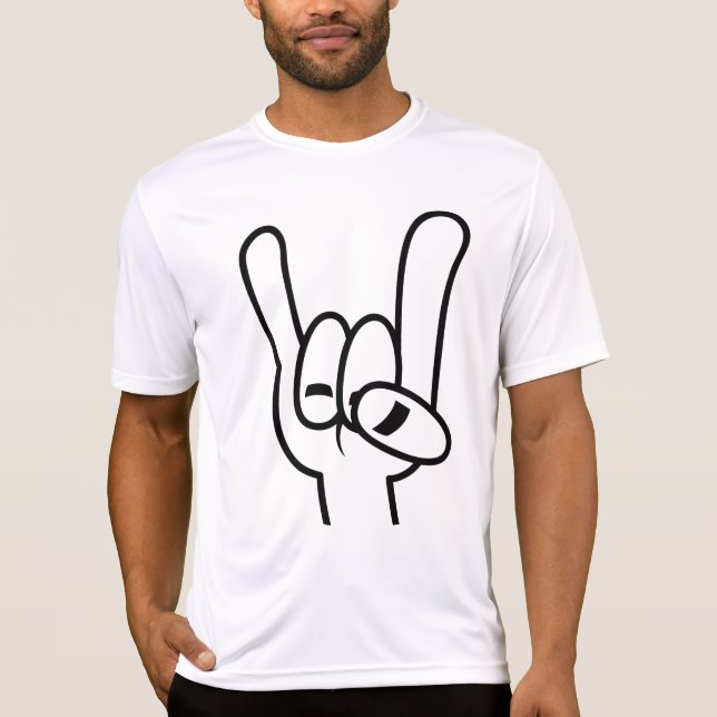 T-shirt Lourde cornes diaboliques en métal (Devant)