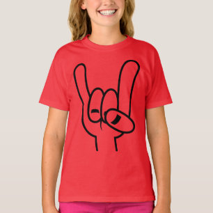 T-shirt Lourde cornes diaboliques en métal