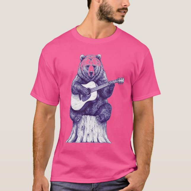 T-shirt L'Ours De Balladins Imprimer Quotidiennement (Devant)