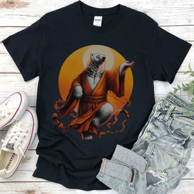 T-shirt L'ours samouraï japonais (Créateur téléchargé)