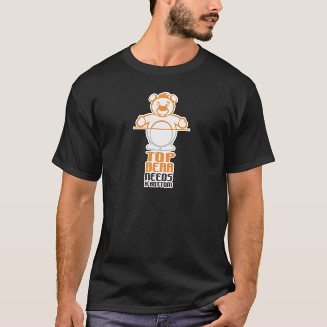 T-shirt L'ours supérieur a besoin d'un fond (Devant)