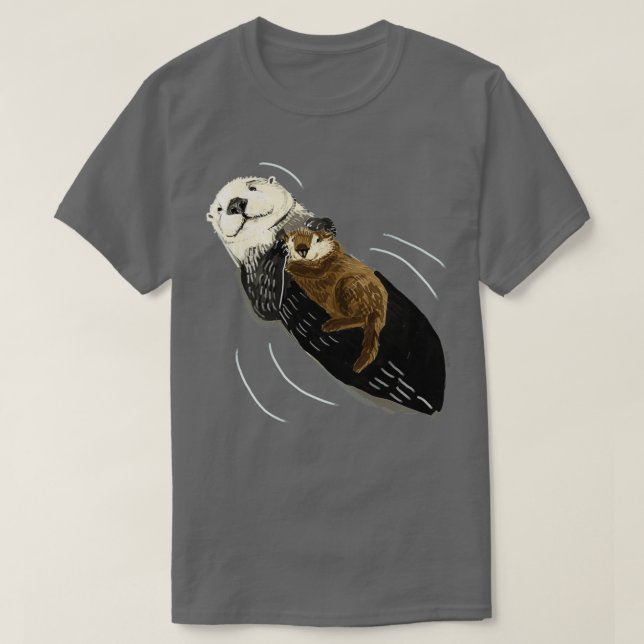 T-shirt Loutre de mer de l'Alaska (Design devant)