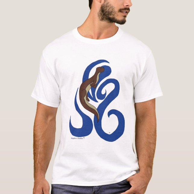 T-shirt Loutre de natation (Devant)